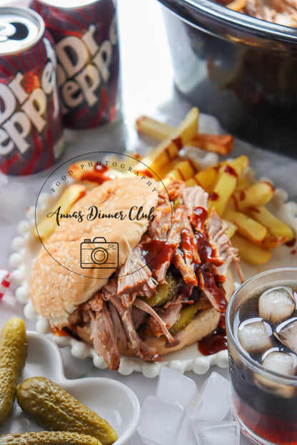 Dr Pepper Pulled Pork Burgers (Slow Cooker)- exclusive set