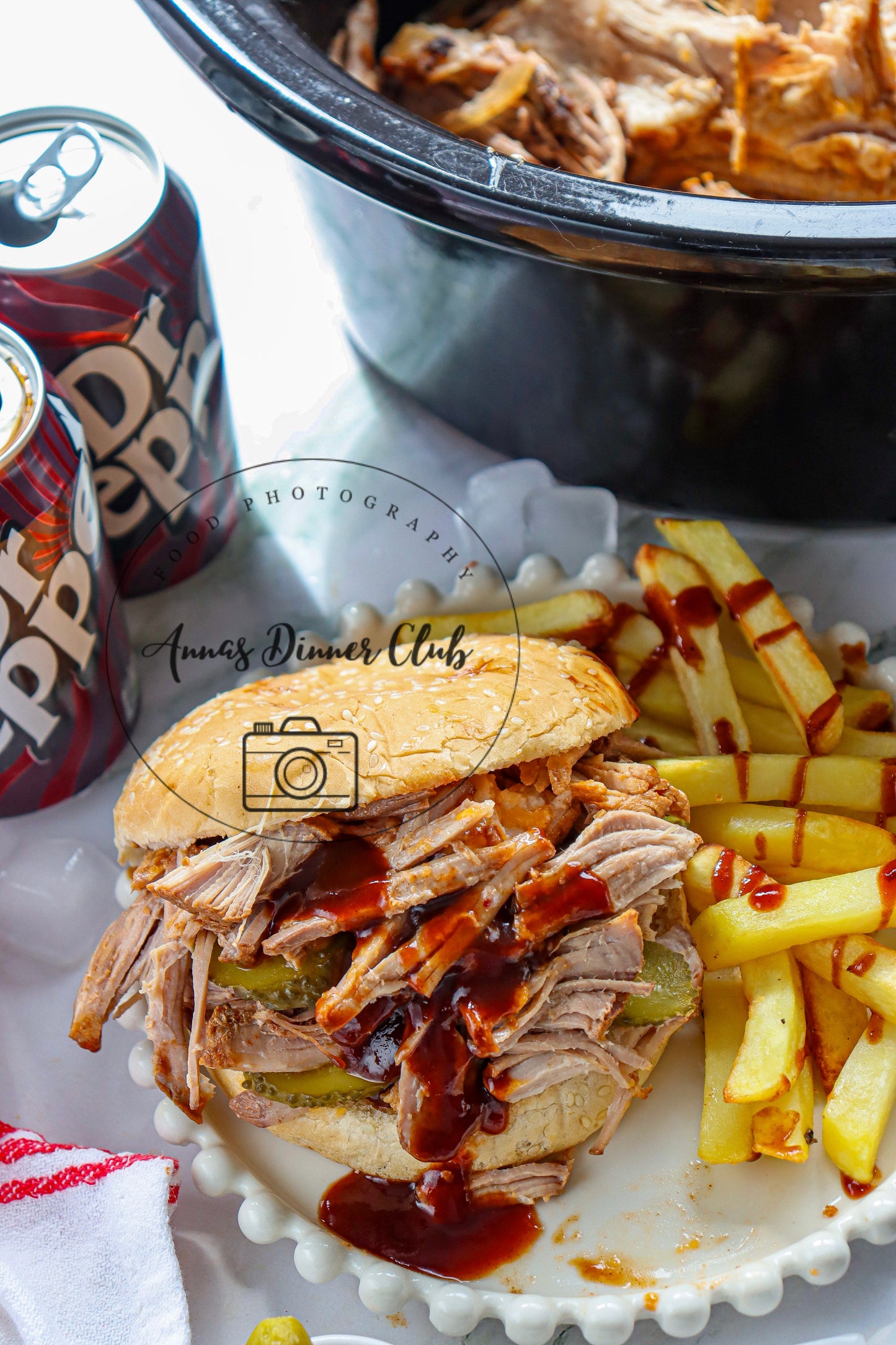 Dr Pepper Pulled Pork Burgers (Slow Cooker)- exclusive set