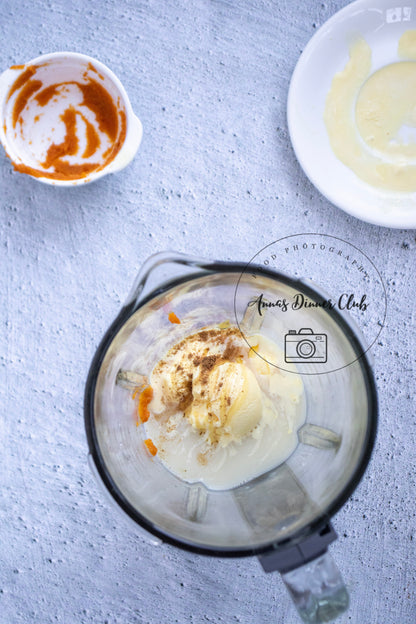 Pumpkin milkshake ice cream drink PLR set