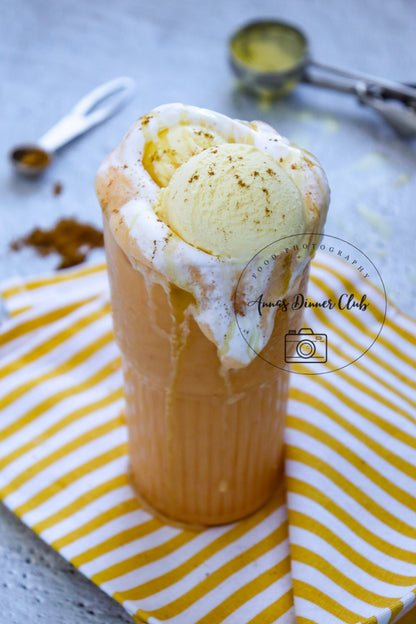 Pumpkin milkshake ice cream drink PLR set