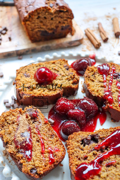 Pumpkin Cherry Loaf Cake -limited PLR set