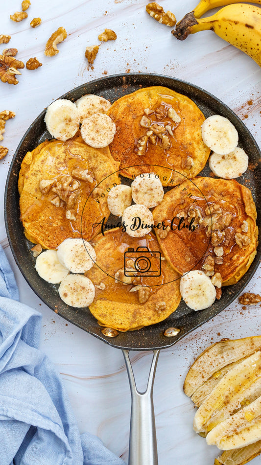 Pumpkin- banana pancakes semi exclusive set 2