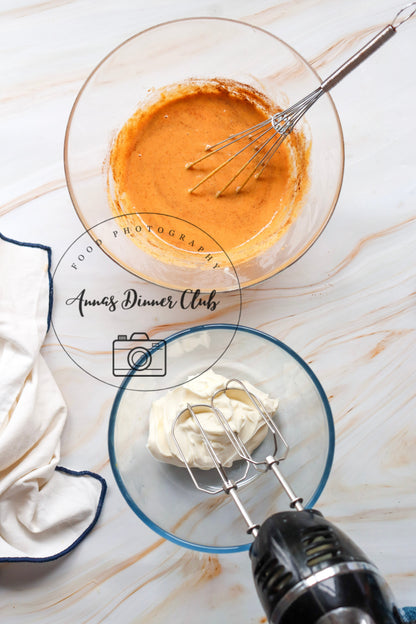 Pumpkin Cheesecake dump cake - exclusive set