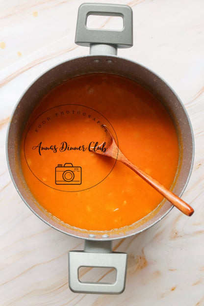 Creamy roasted garlic pumpkin soup  - exclusive set