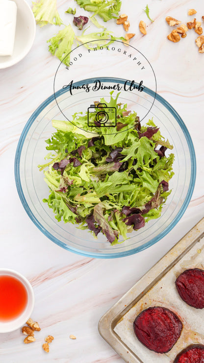 Goat Cheese salad with beetroot PLR set