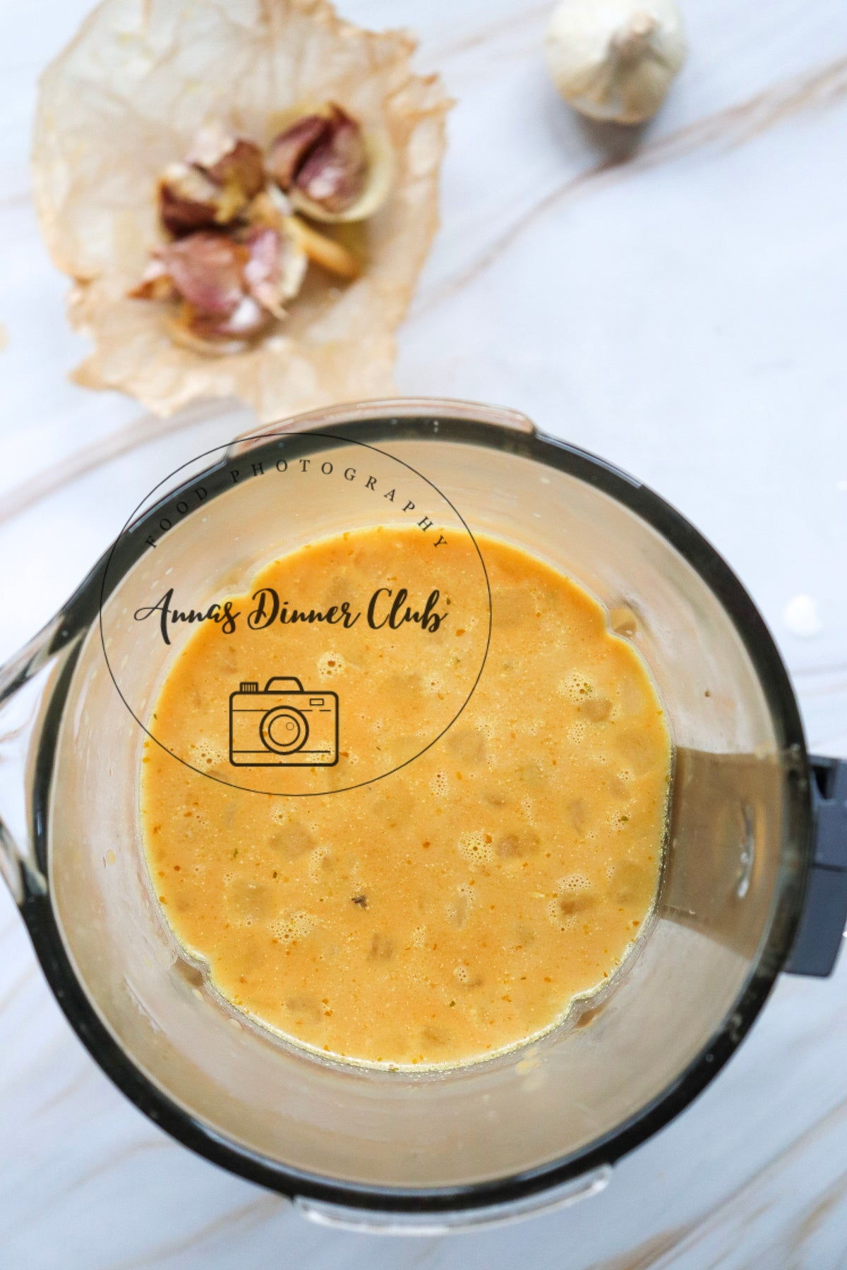Creamy roasted garlic pumpkin soup  - exclusive set