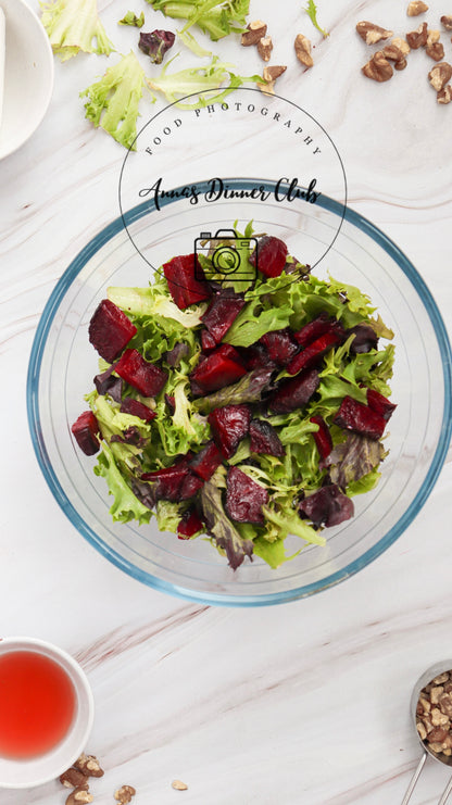 Goat Cheese salad with beetroot PLR set