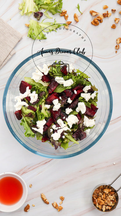 Goat Cheese salad with beetroot PLR set