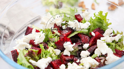 Goat Cheese salad with beetroot PLR set