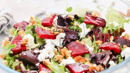 Goat Cheese salad with beetroot PLR set