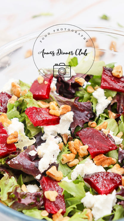 Goat Cheese salad with beetroot PLR set