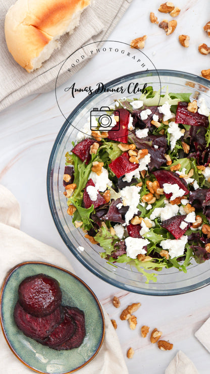Goat Cheese salad with beetroot PLR set