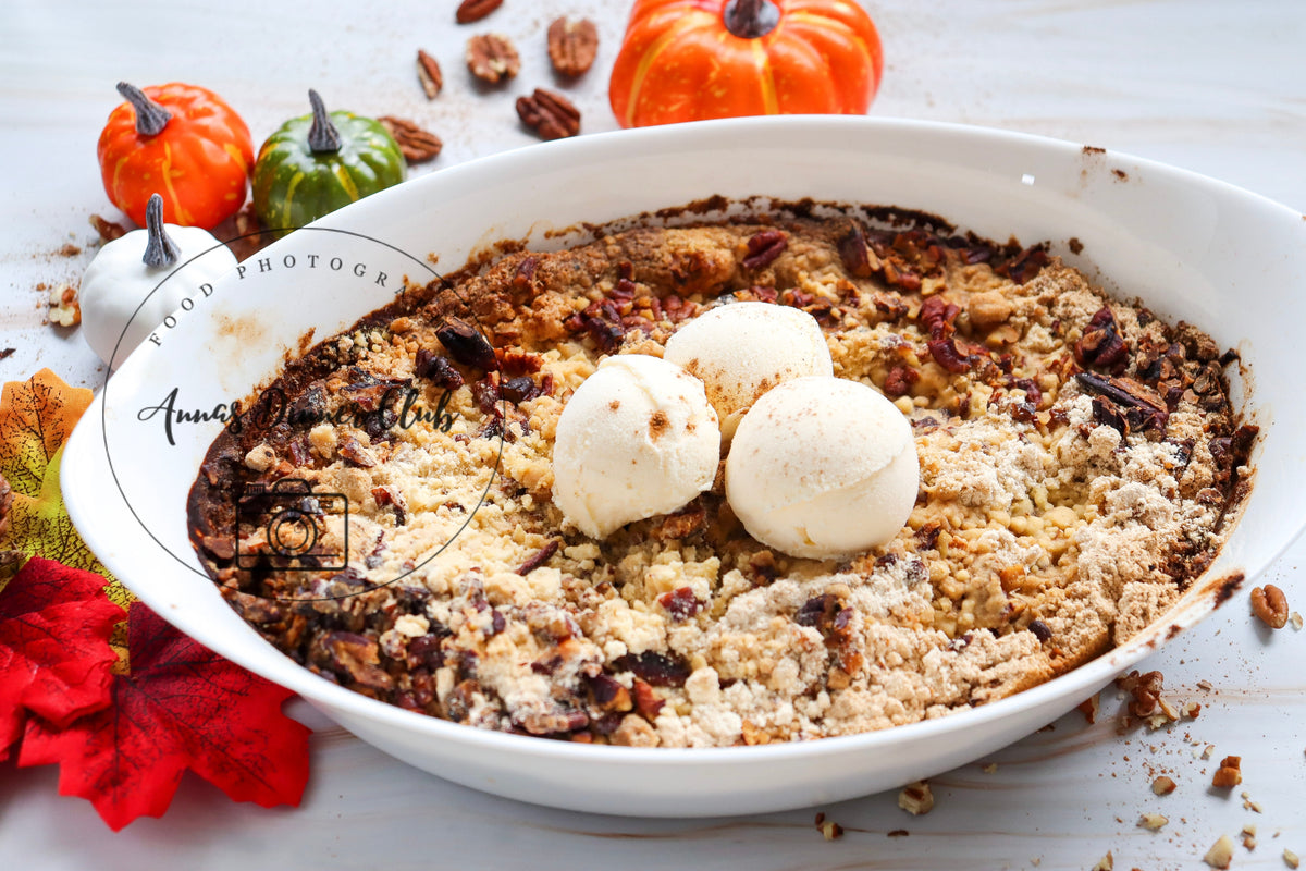 Pumpkin Cheesecake dump cake - exclusive set