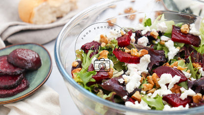 Goat Cheese salad with beetroot PLR set