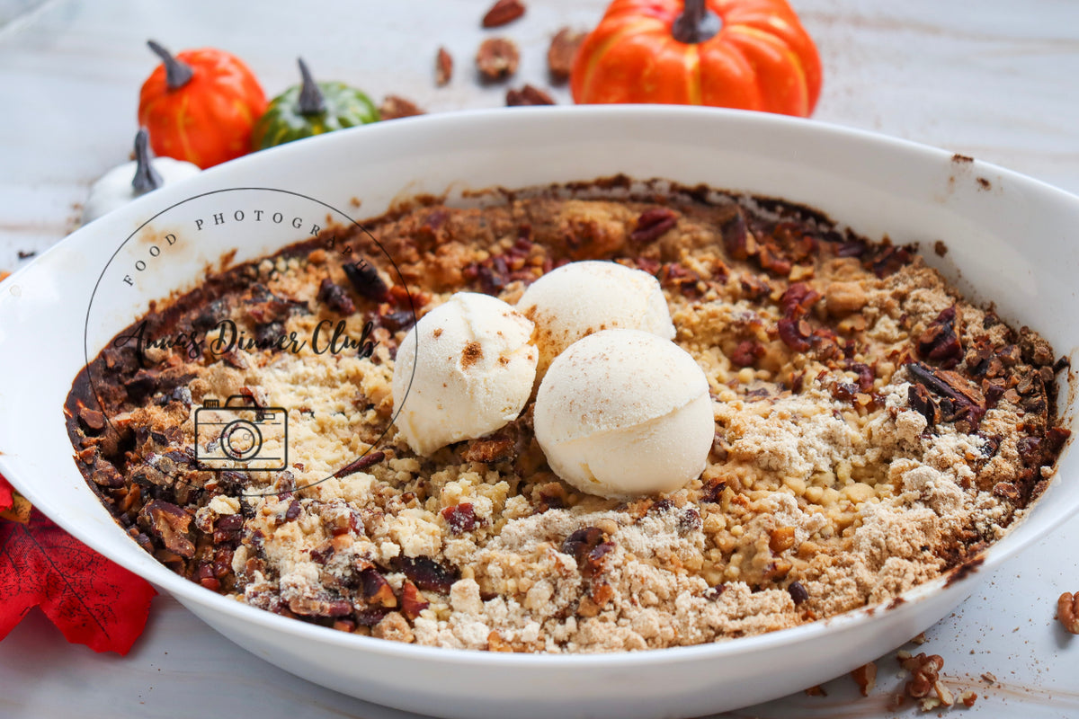 Pumpkin Cheesecake dump cake - exclusive set