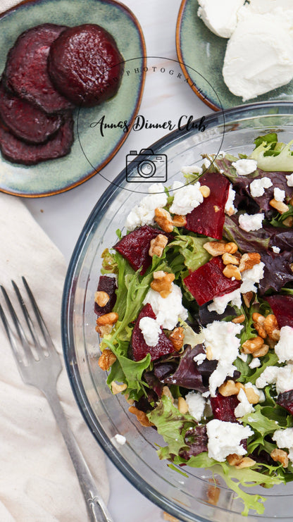 Goat Cheese salad with beetroot PLR set