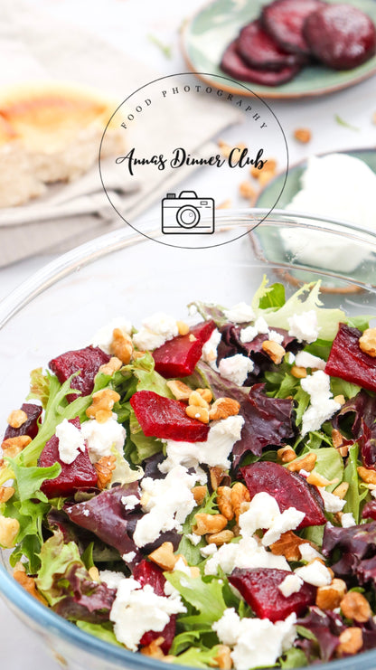 Goat Cheese salad with beetroot PLR set