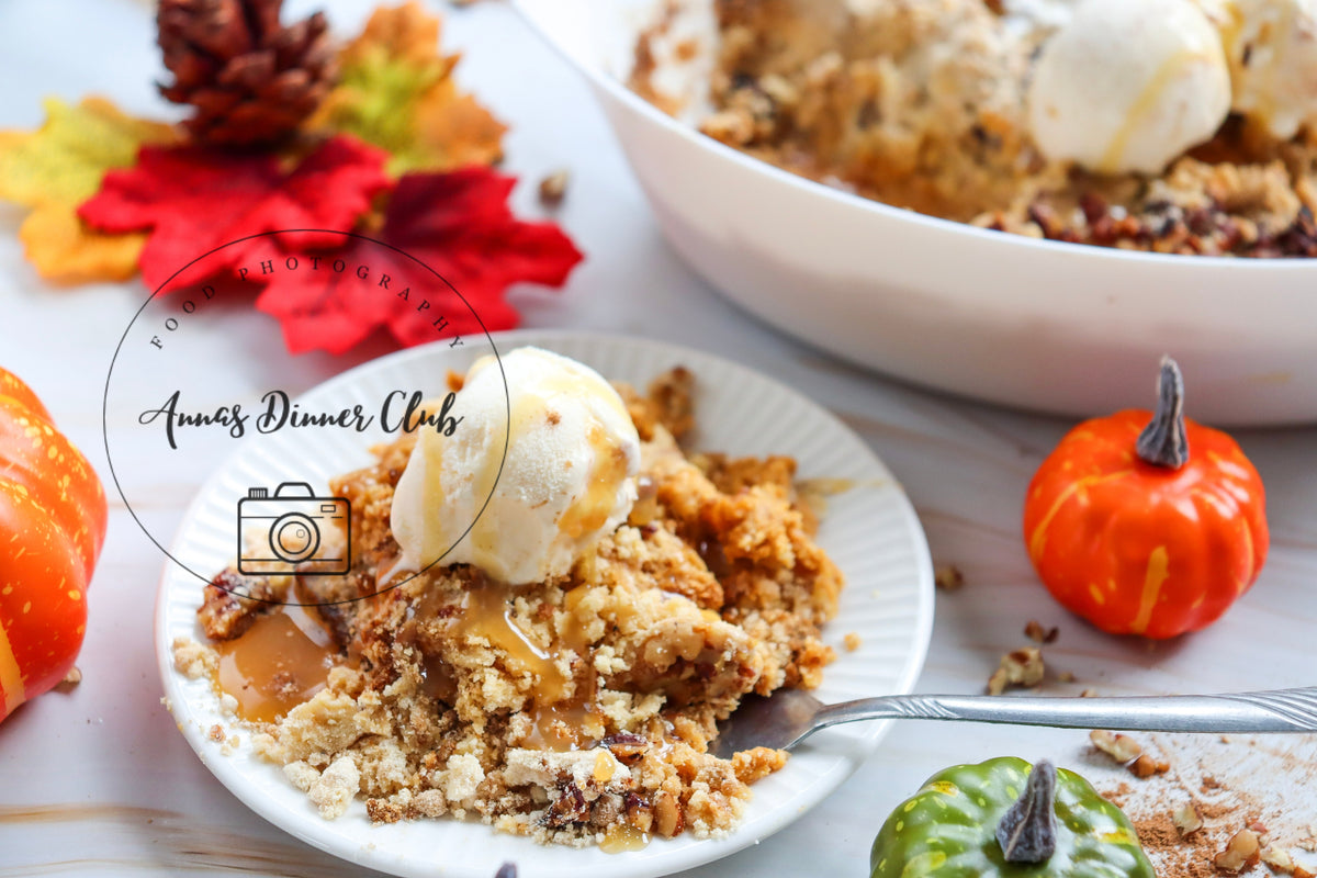 Pumpkin Cheesecake dump cake - exclusive set