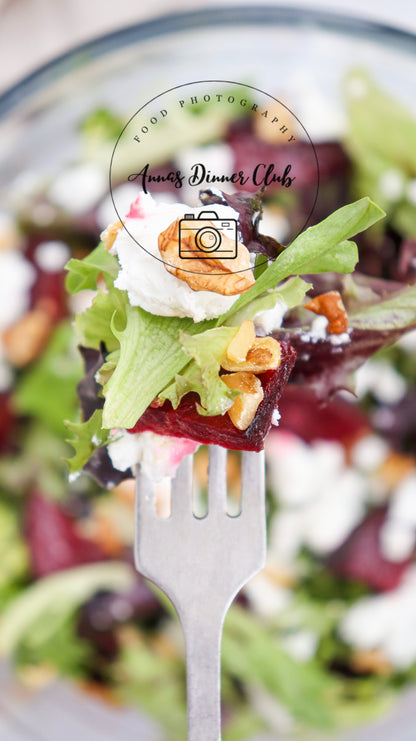 Goat Cheese salad with beetroot PLR set