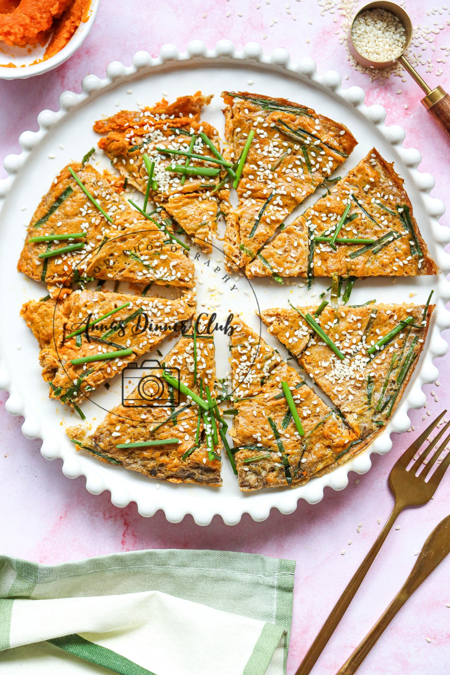 Chinese pumpkin omelet   - exclusive set