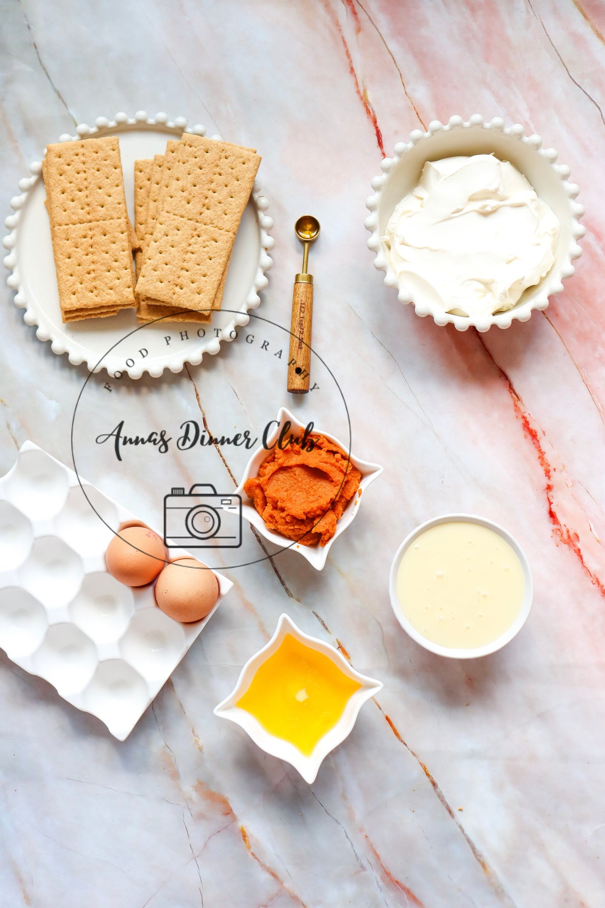 Pumpkin cheesecake bars  - exclusive set