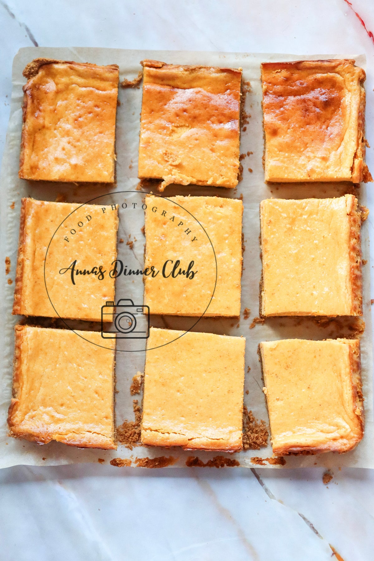 Pumpkin cheesecake bars  - exclusive set