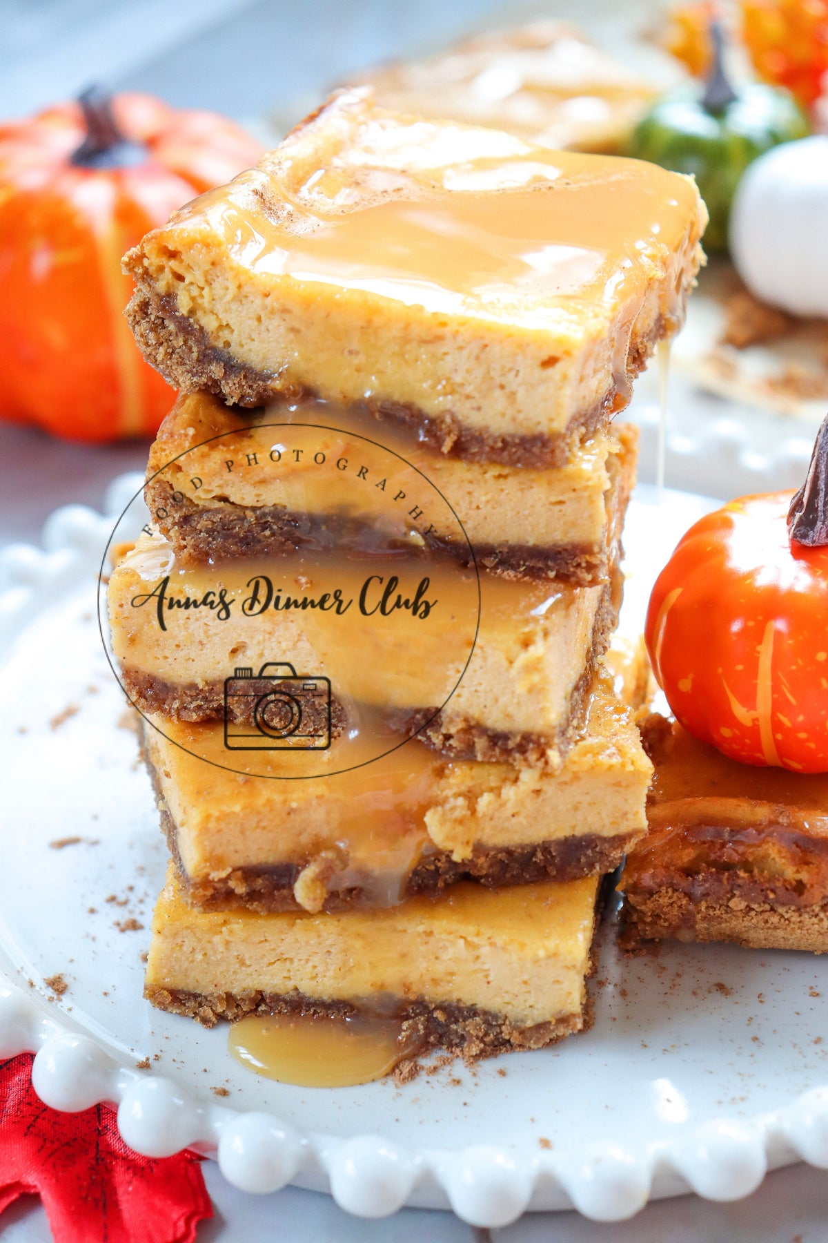 Pumpkin cheesecake bars  - exclusive set