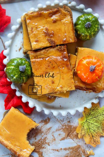 Pumpkin cheesecake bars  - exclusive set