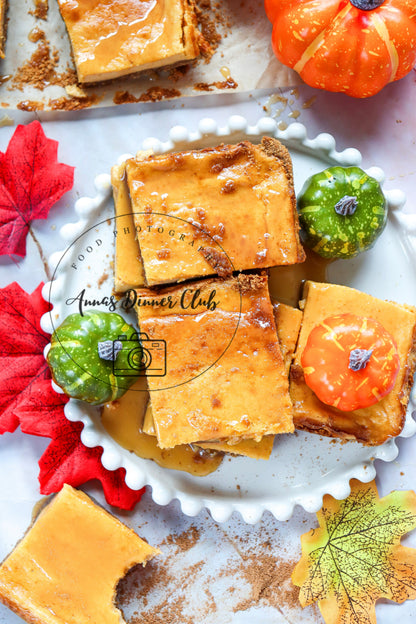 Pumpkin cheesecake bars  - exclusive set