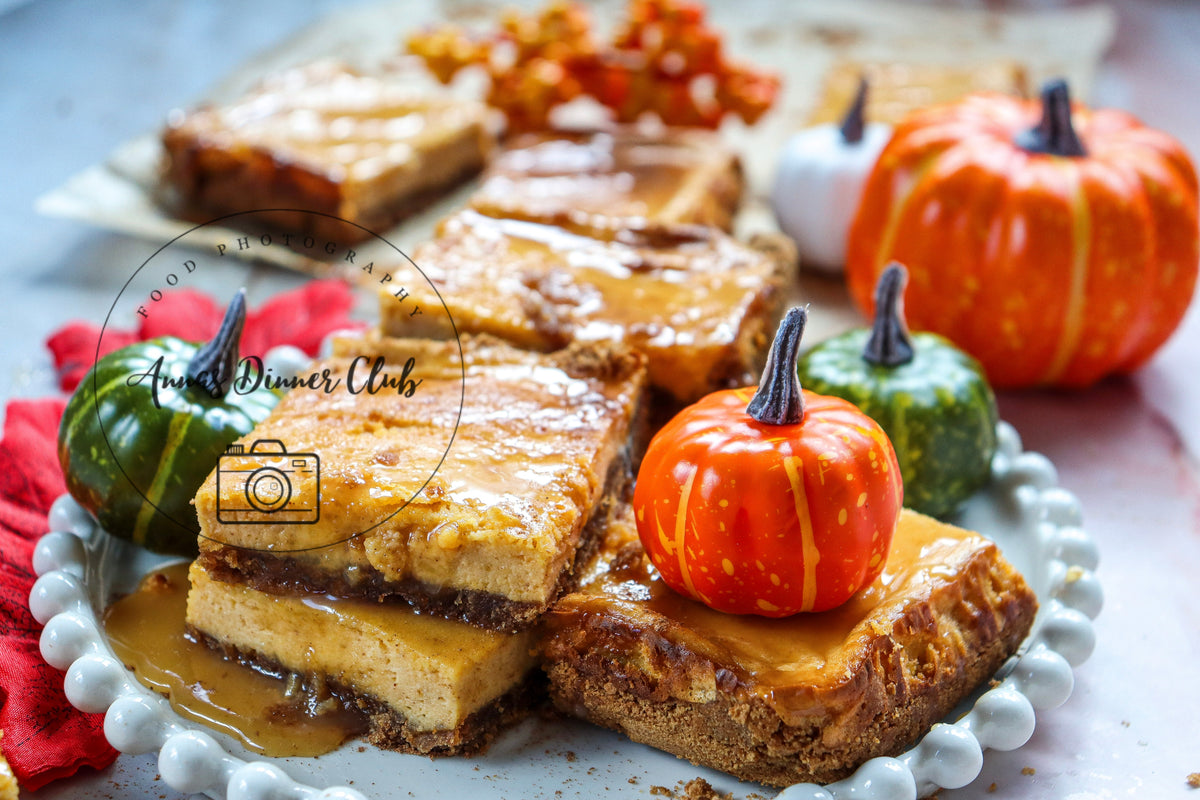 Pumpkin cheesecake bars  - exclusive set