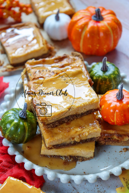 Pumpkin cheesecake bars  - exclusive set