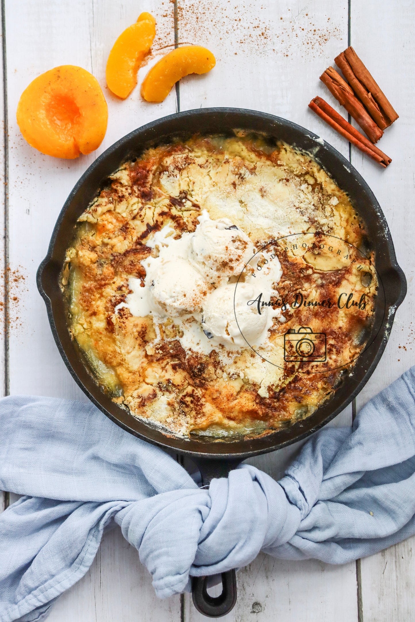 Skillet Peach Dump Cake PLR set