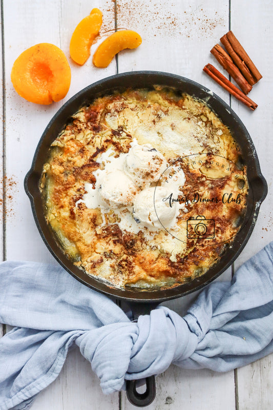 Skillet Peach Dump Cake PLR set
