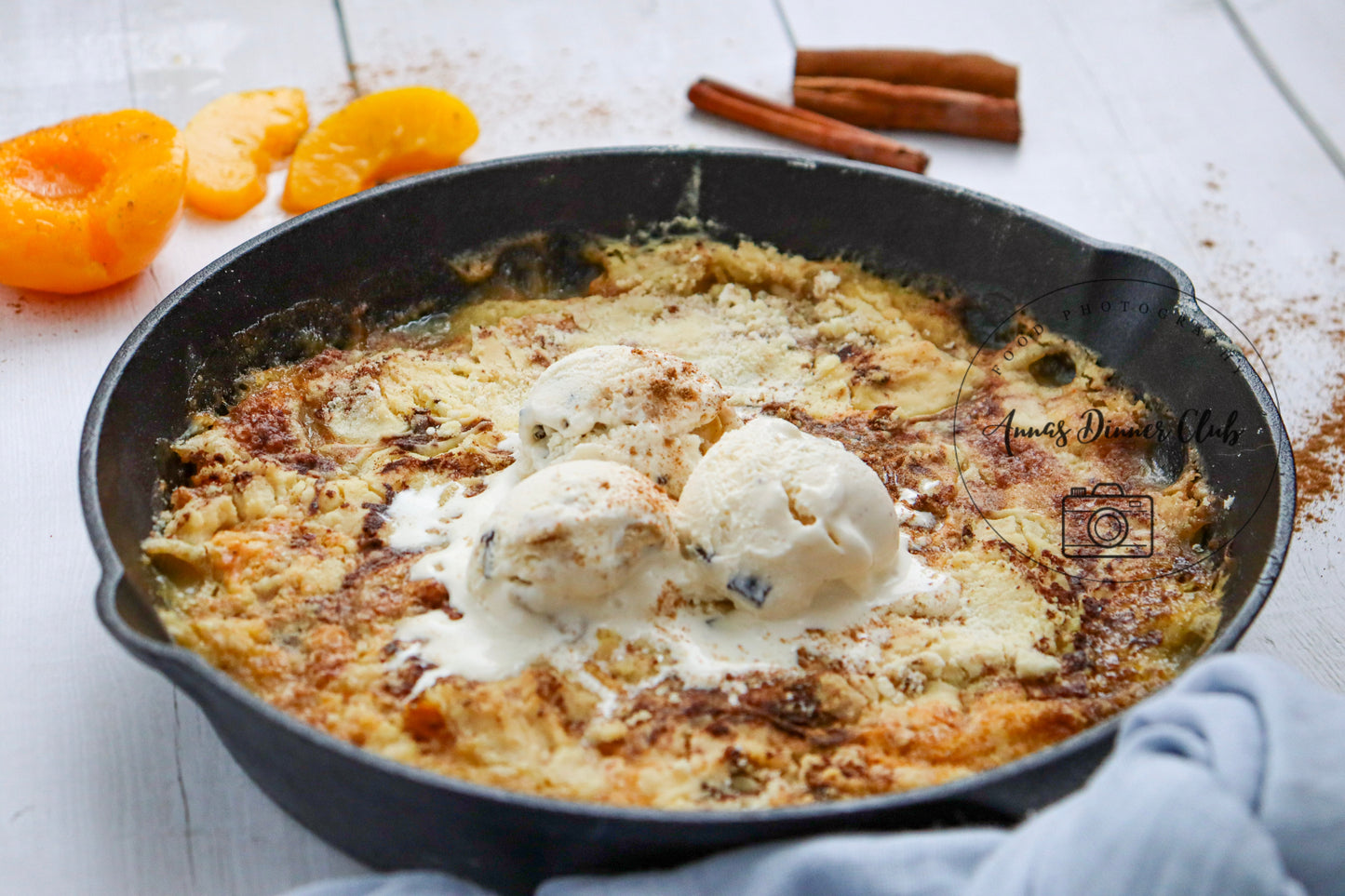 Skillet Peach Dump Cake PLR set