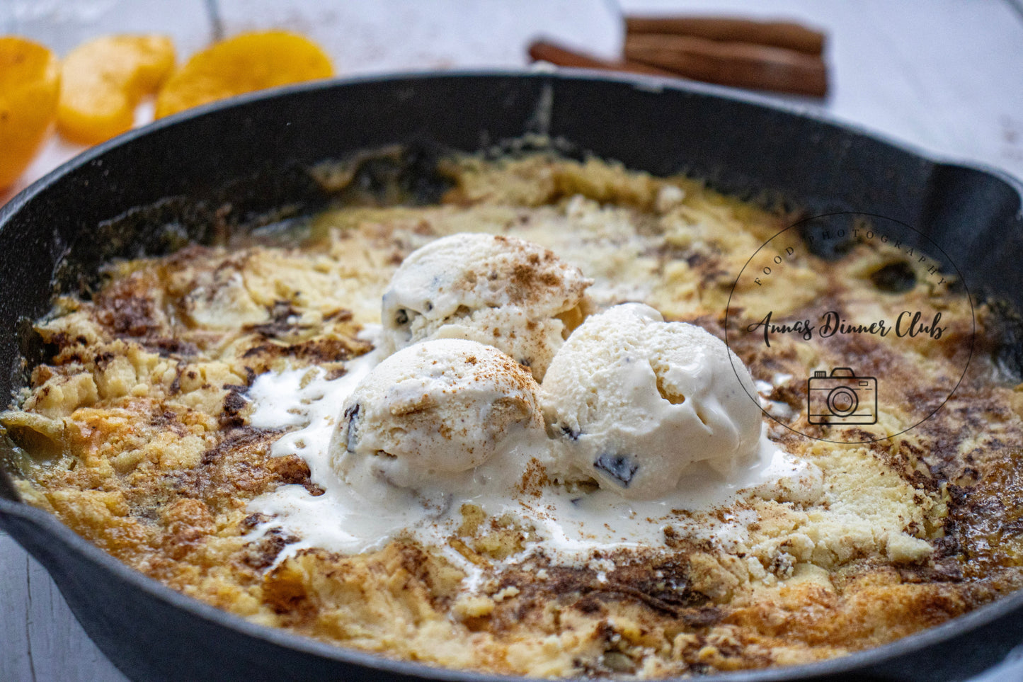 Skillet Peach Dump Cake PLR set