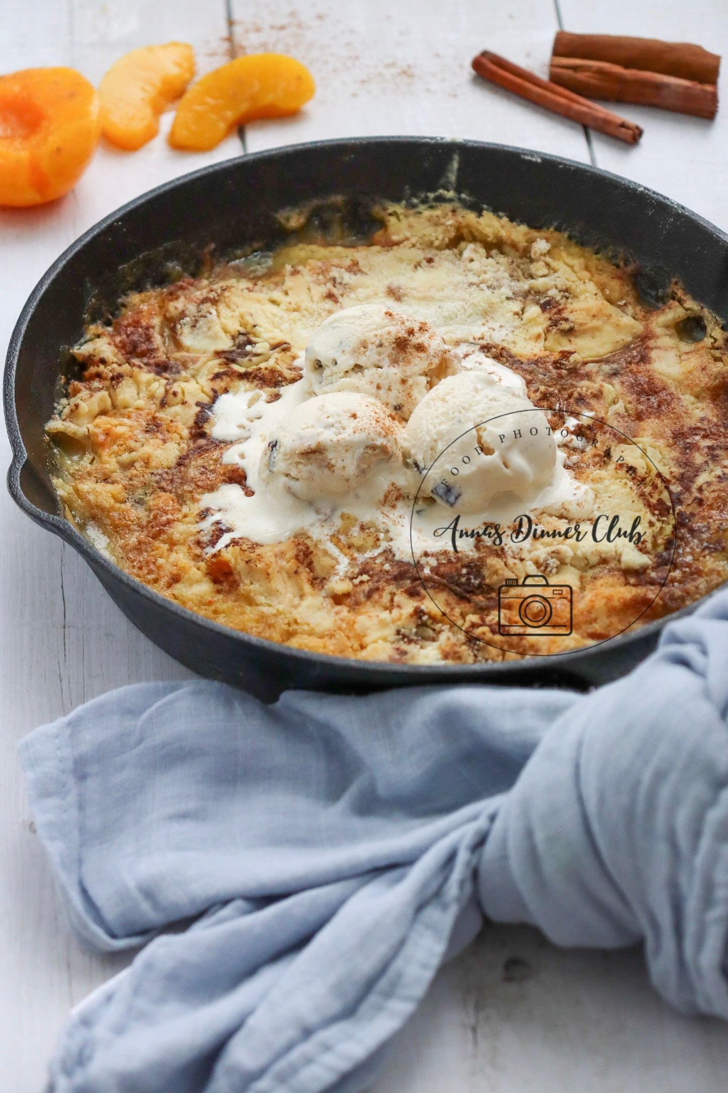 Skillet Peach Dump Cake PLR set