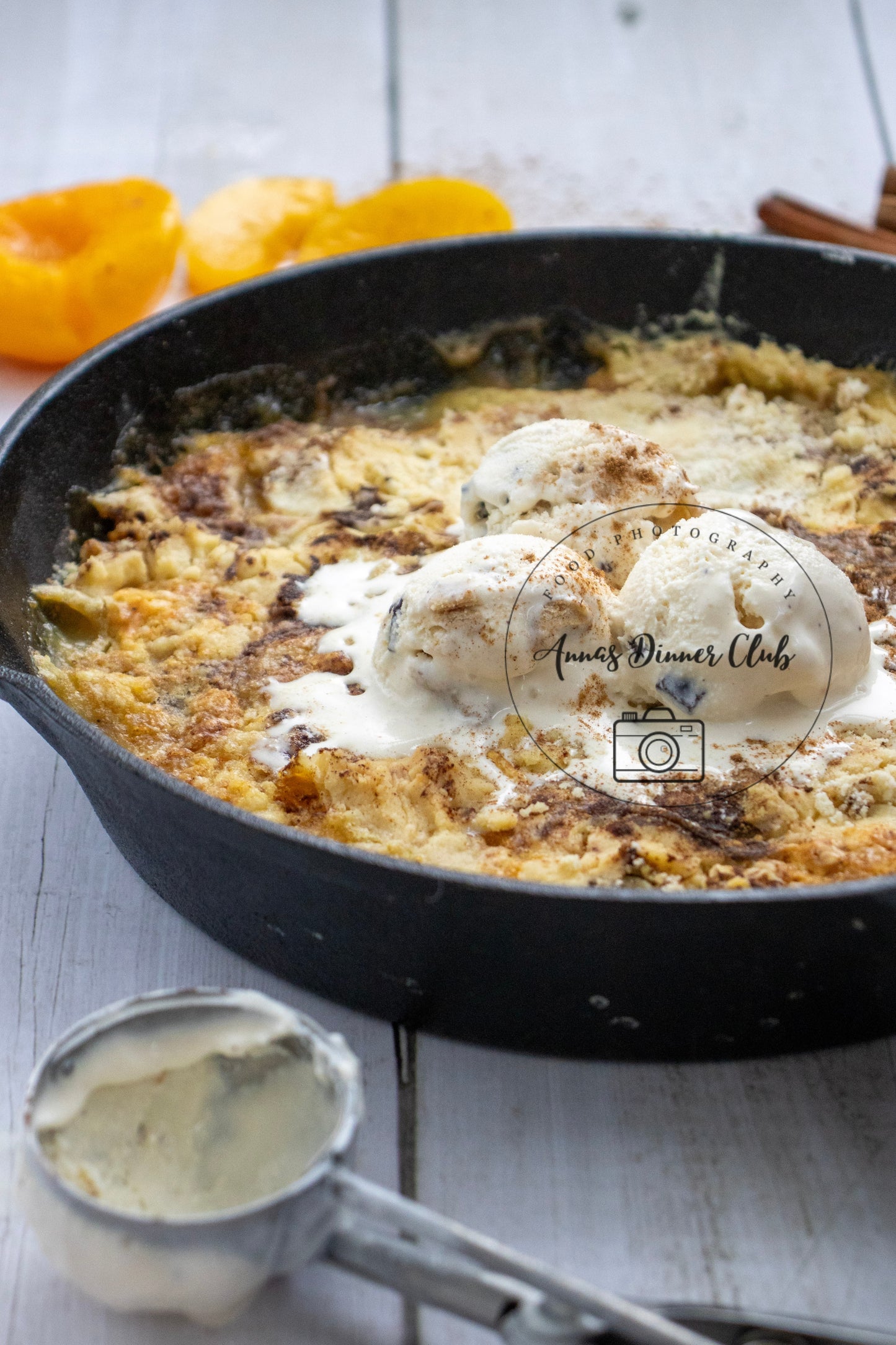 Skillet Peach Dump Cake PLR set