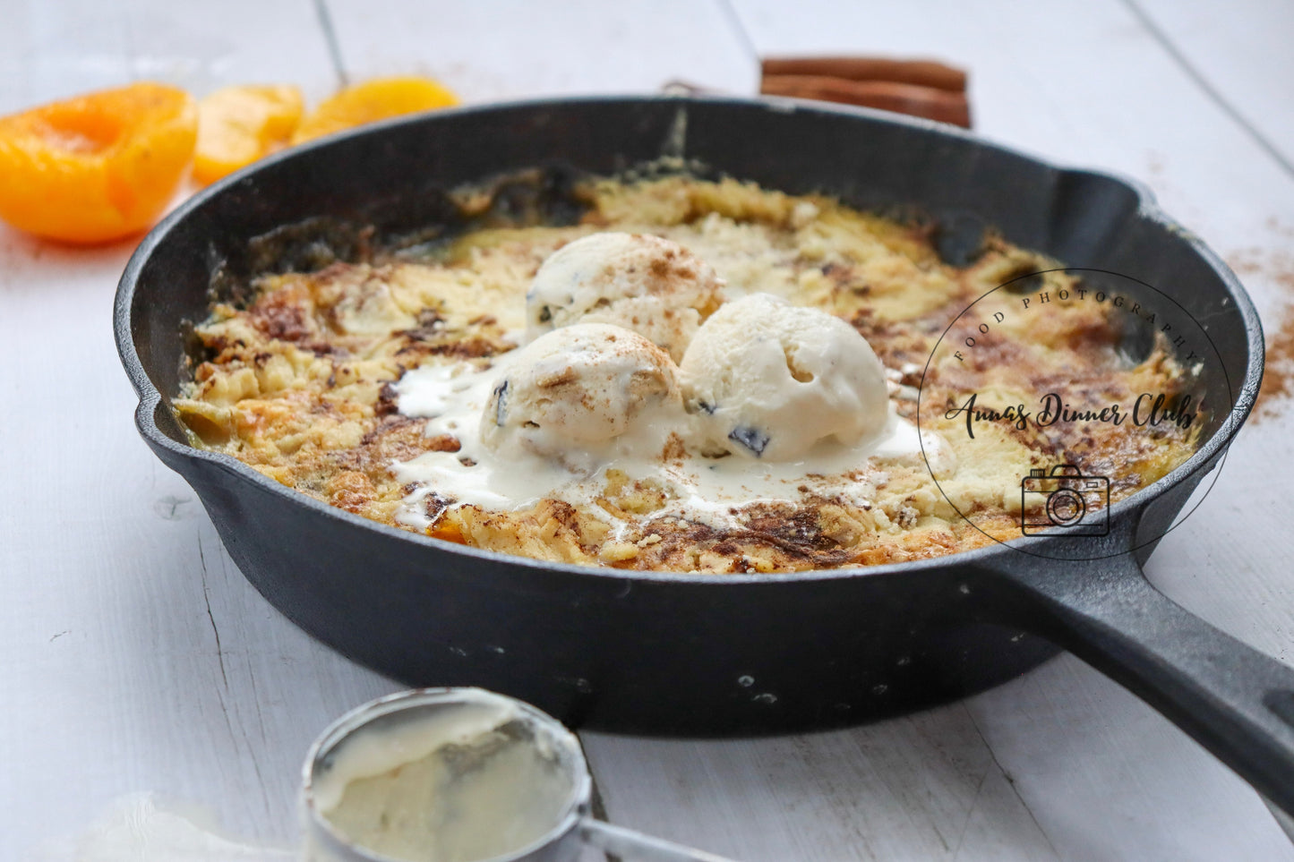 Skillet Peach Dump Cake PLR set