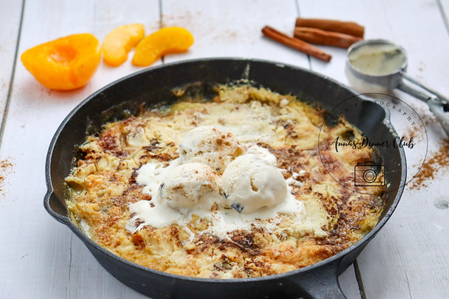 Skillet Peach Dump Cake PLR set