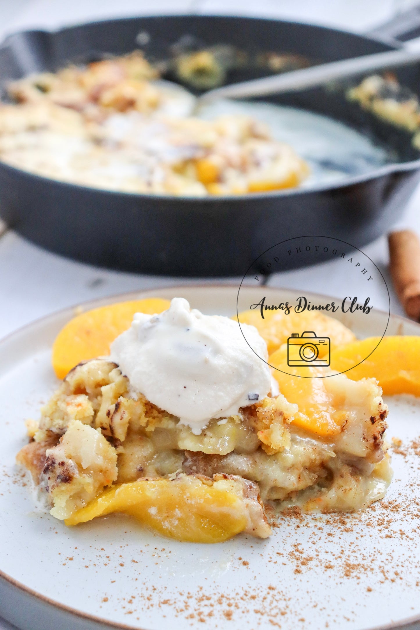 Skillet Peach Dump Cake PLR set