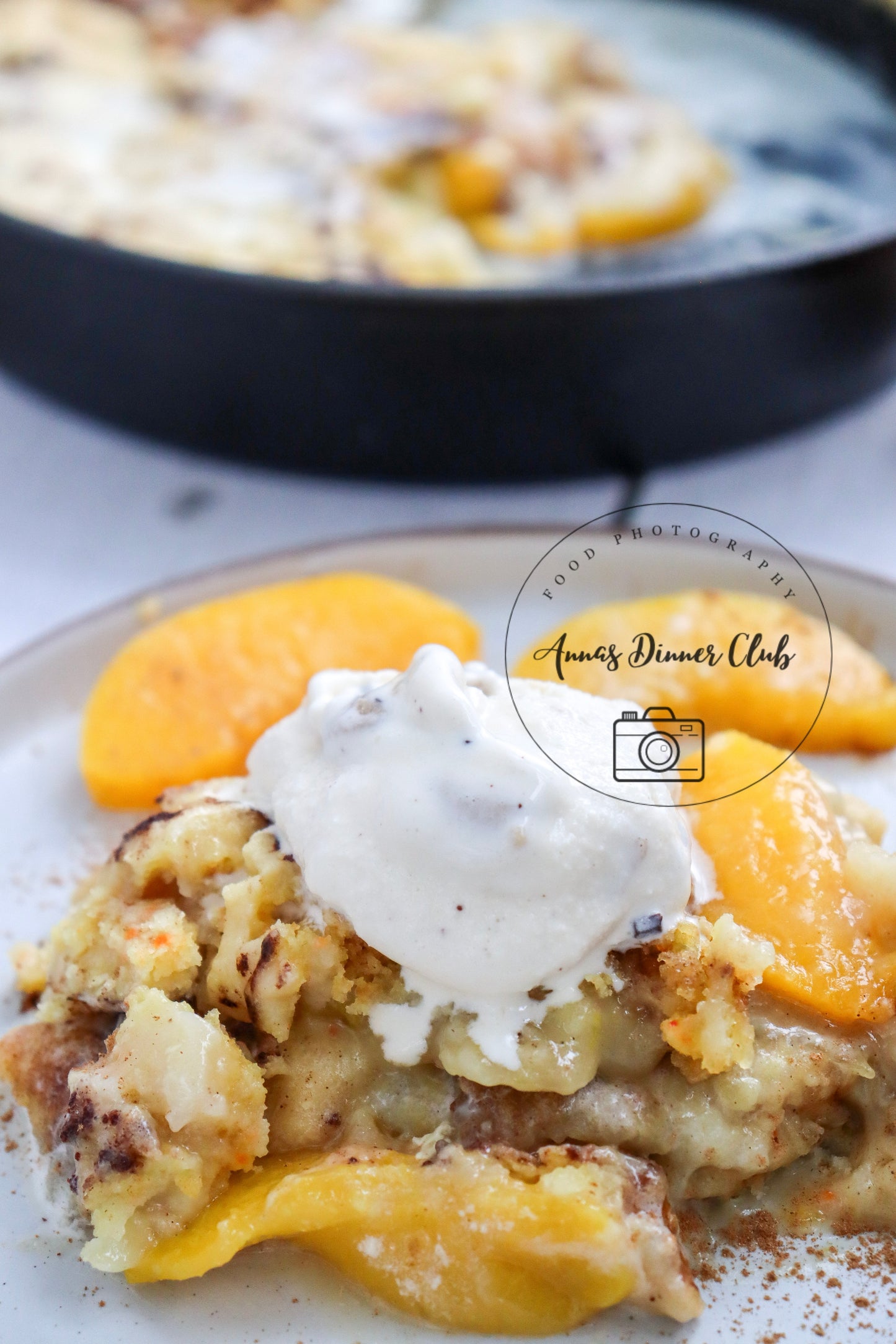 Skillet Peach Dump Cake PLR set