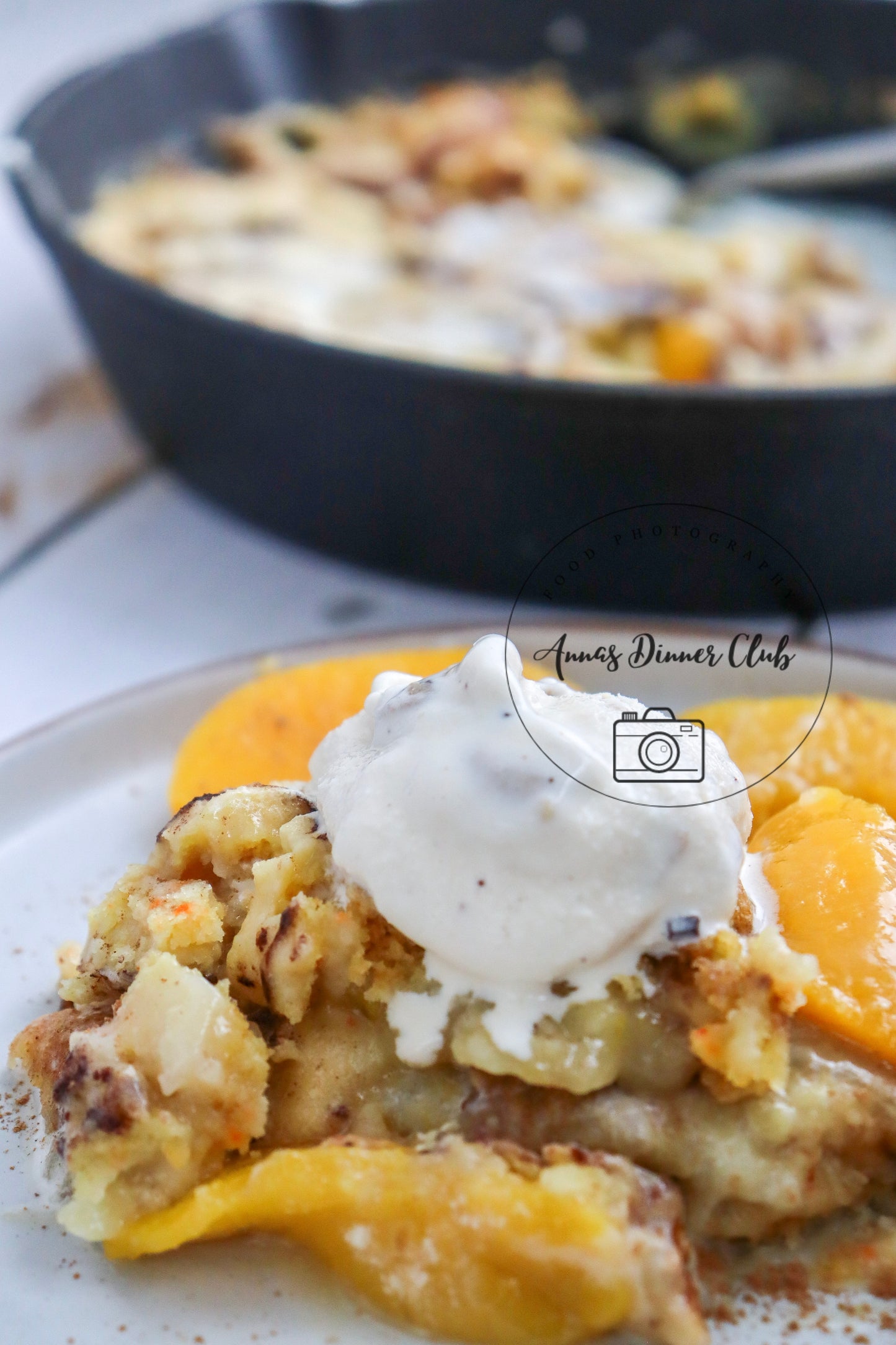 Skillet Peach Dump Cake PLR set