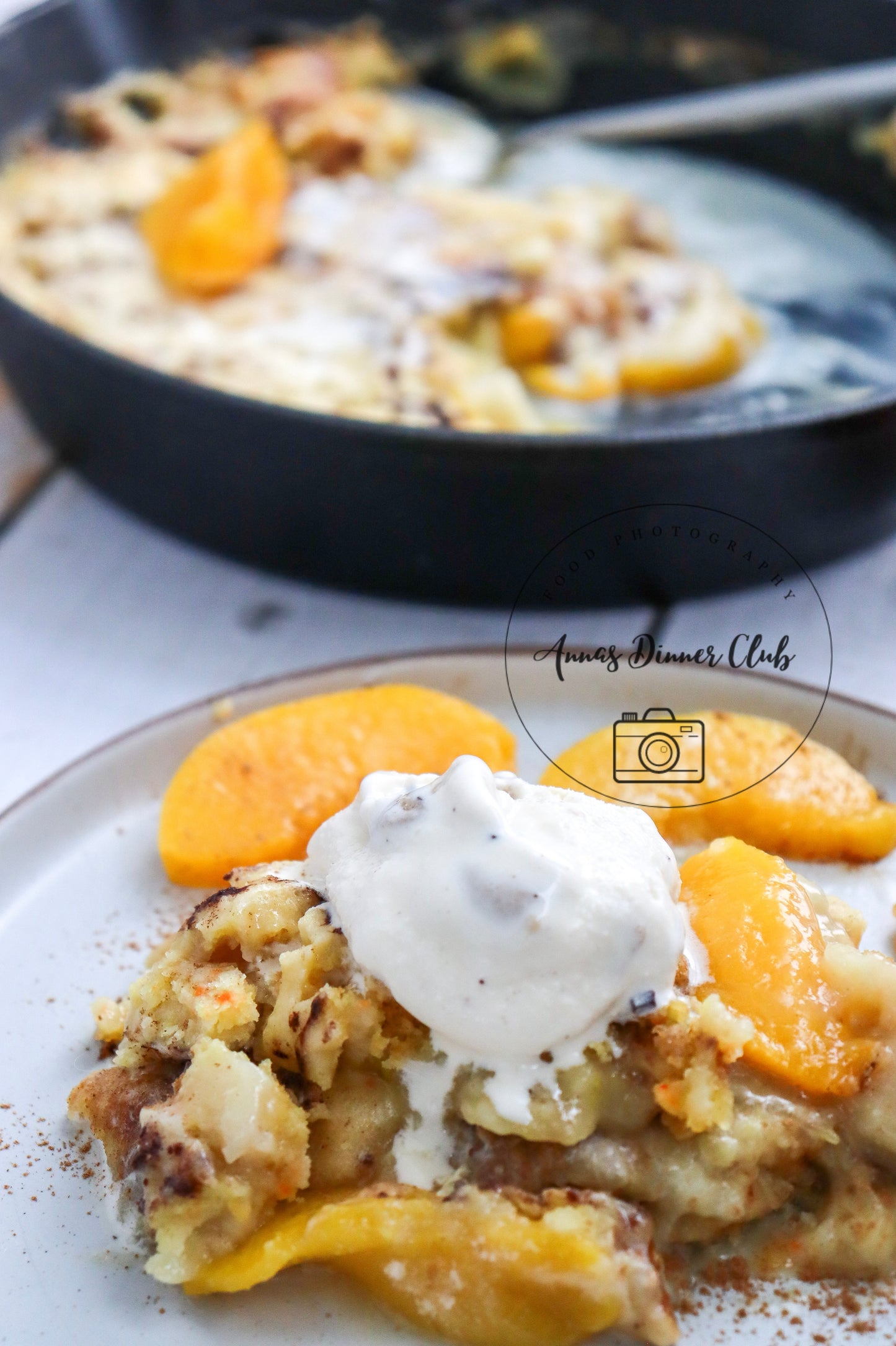Skillet Peach Dump Cake PLR set