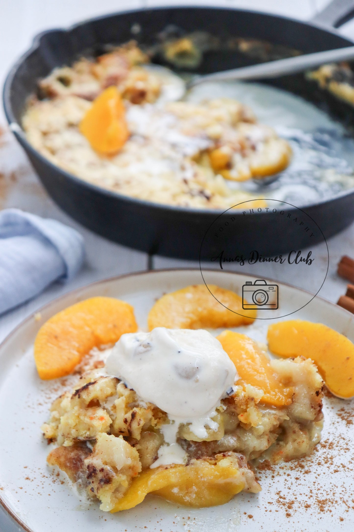 Skillet Peach Dump Cake PLR set