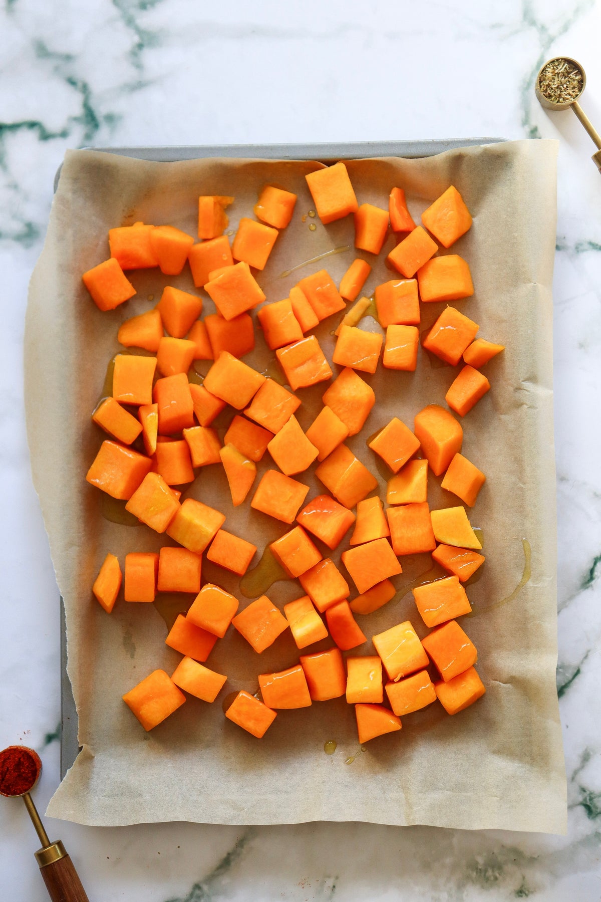 Roast pumpkin spinach feta salad   - exclusive set