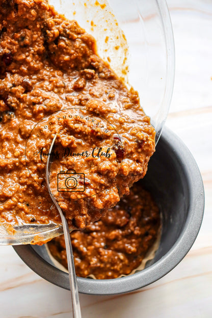 Christmas pudding with saffron sauce  - exclusive set