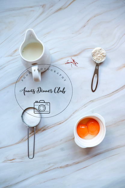 Christmas pudding with saffron sauce  - exclusive set