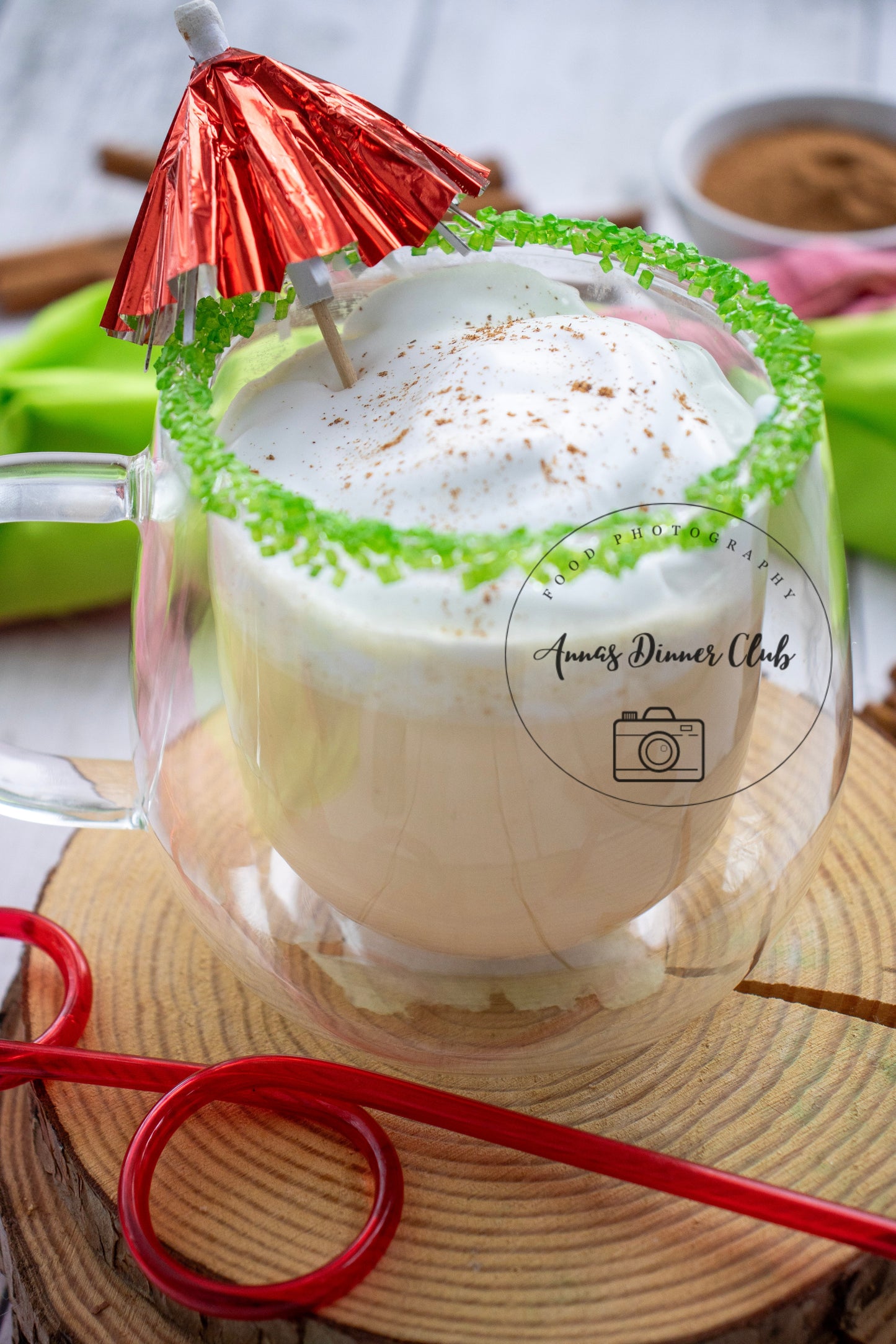 Eggnog milkshake PLR set