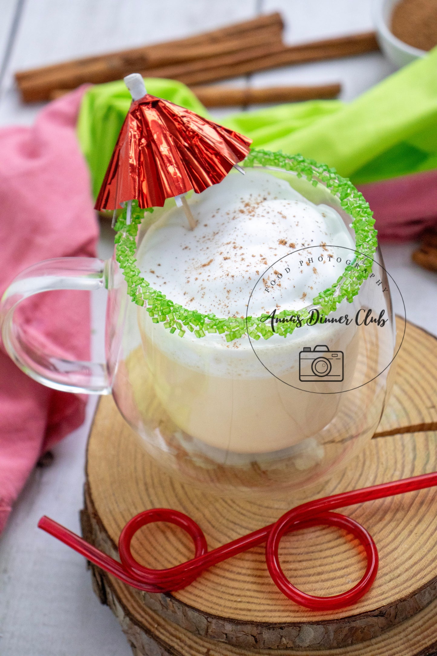 Eggnog milkshake PLR set