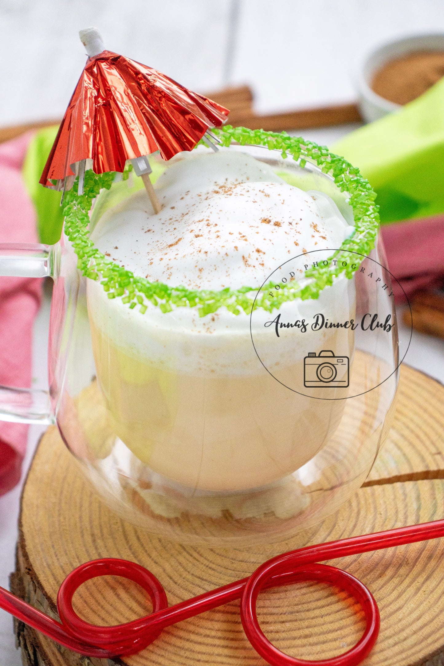 Eggnog milkshake PLR set